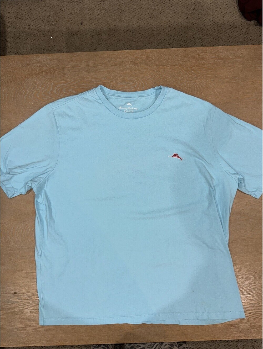 Tommy Bahama Mens Parrot Tee 2XL Right Wing Left Wing Independent Blue